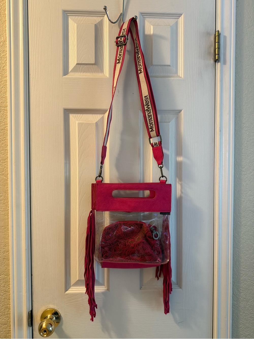 MONTANA WEST TOP HANDLE CLEAR FRINGE
CROSSBODY SET